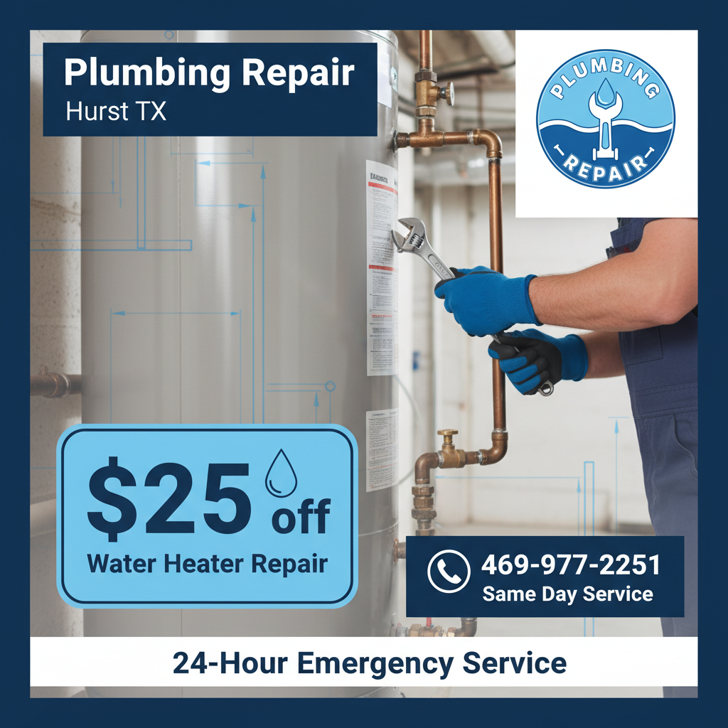 Plumbing service coupons Hurst TX - save on plumbing repairs